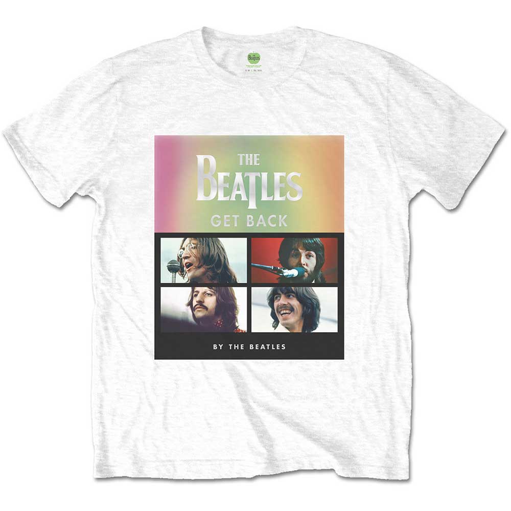 The Beatles Album Faces Gradient White