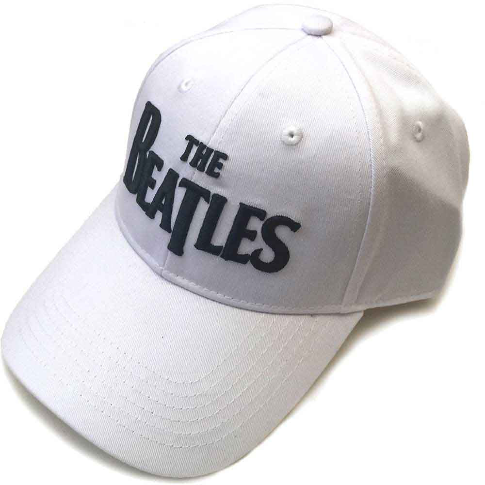 The Beatles Black Drop T Logo White
