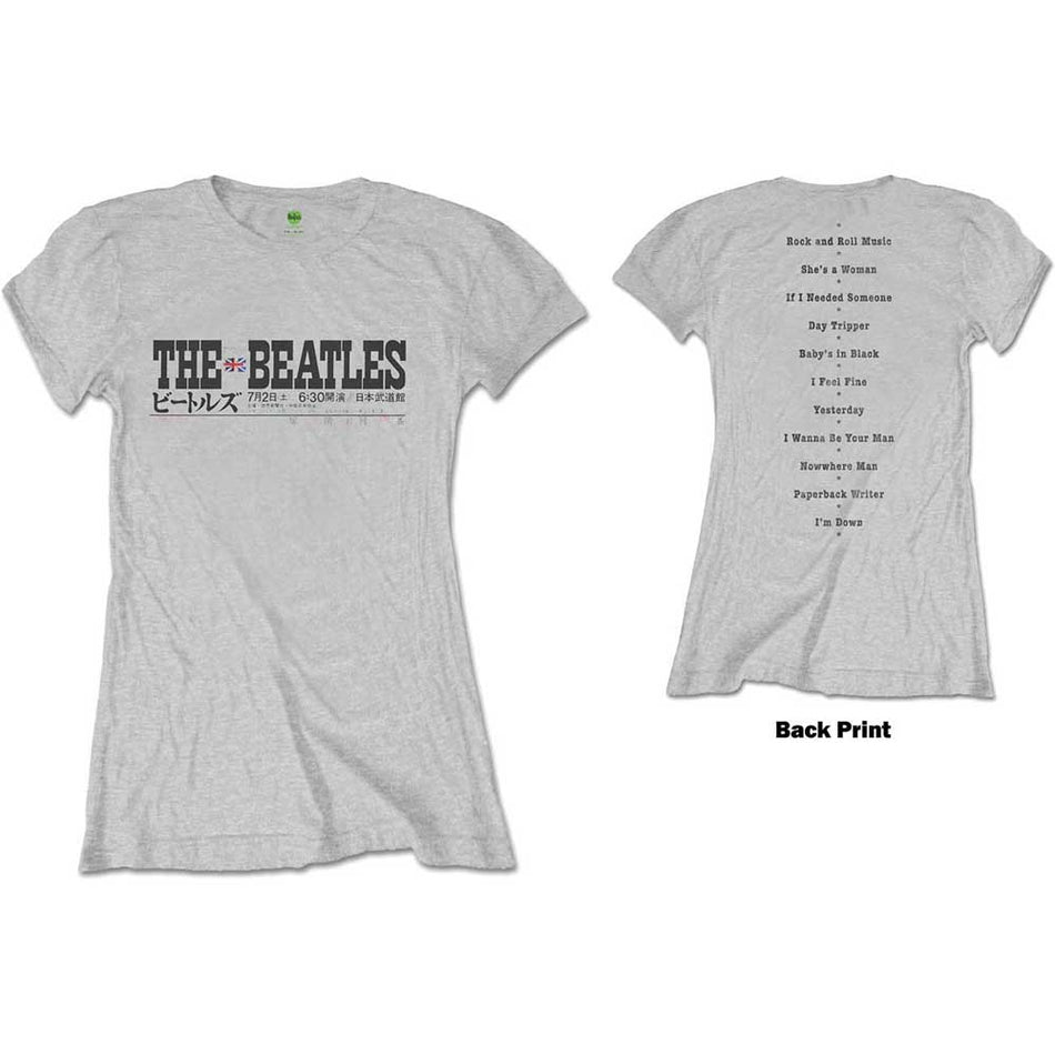 The Beatles Budokan Set List Grey