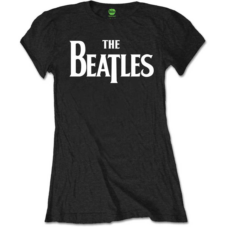 The Beatles Drop T Logo Black