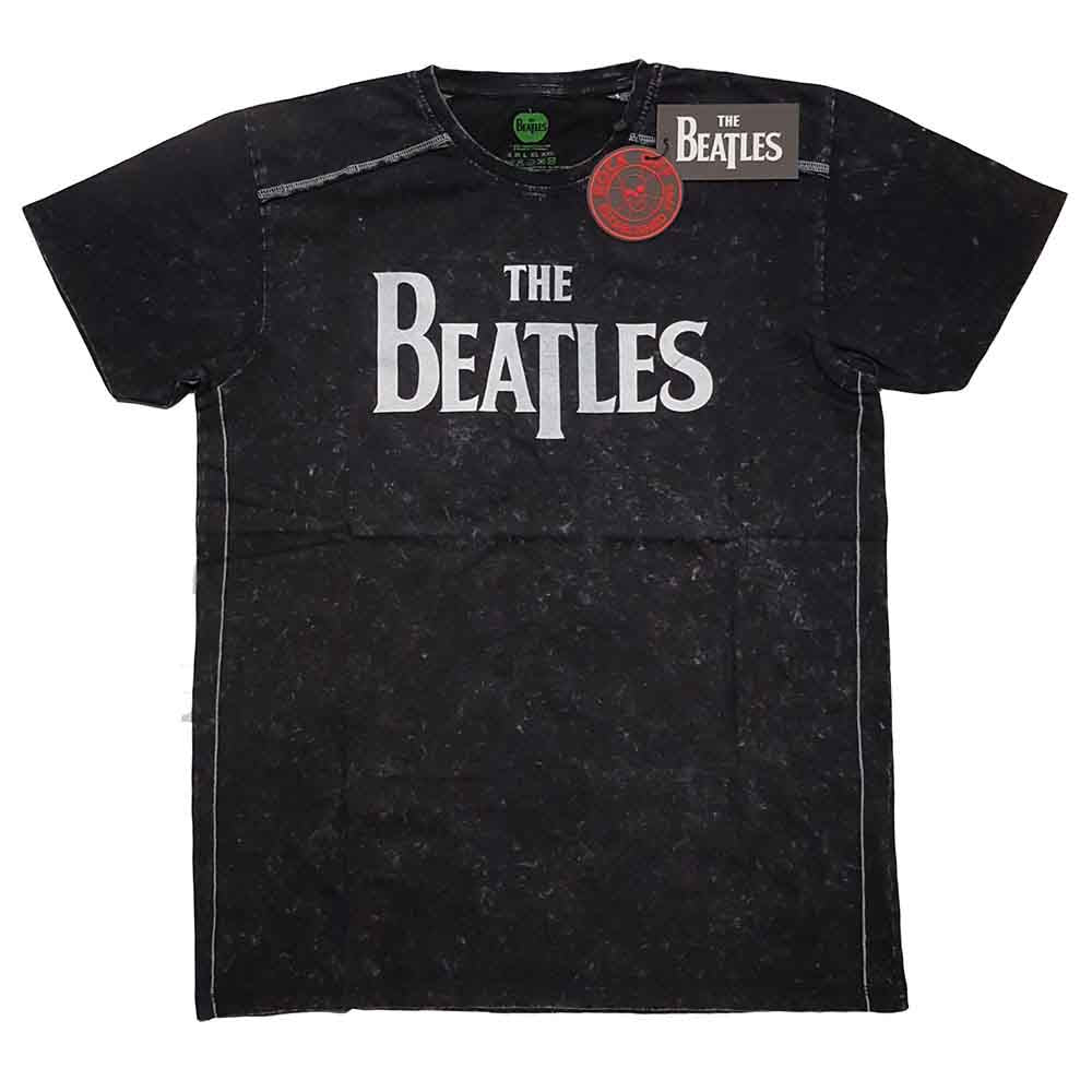 The Beatles Drop T Logo Black