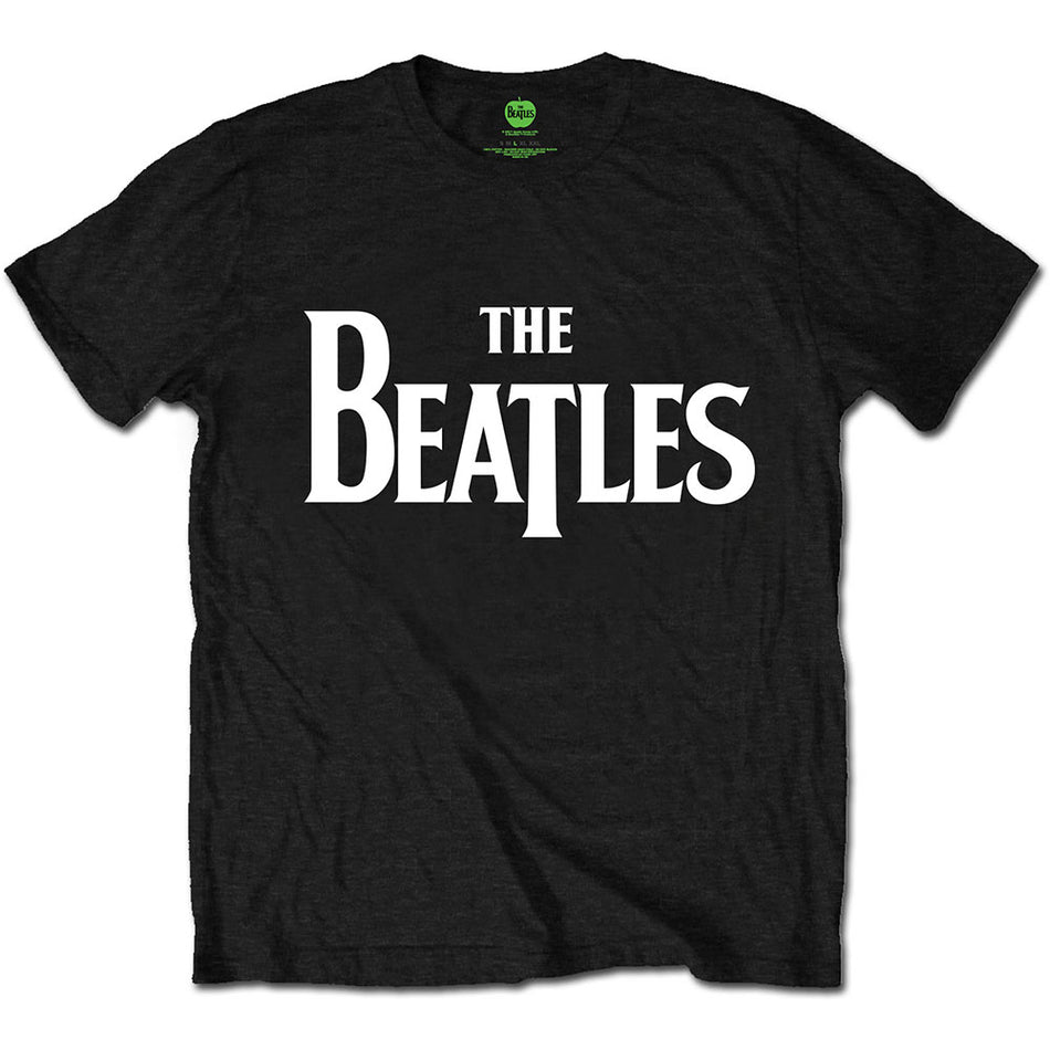 The Beatles Drop T Logo Black