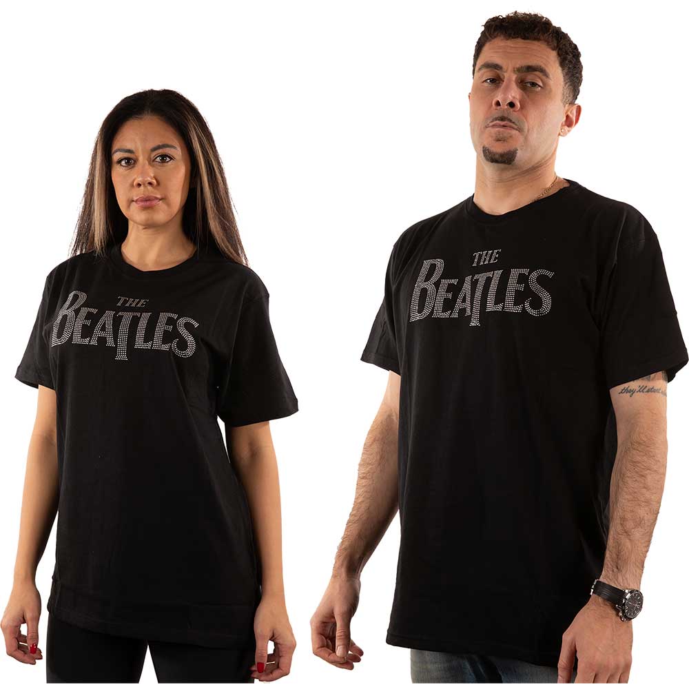 The Beatles Drop T Logo Black