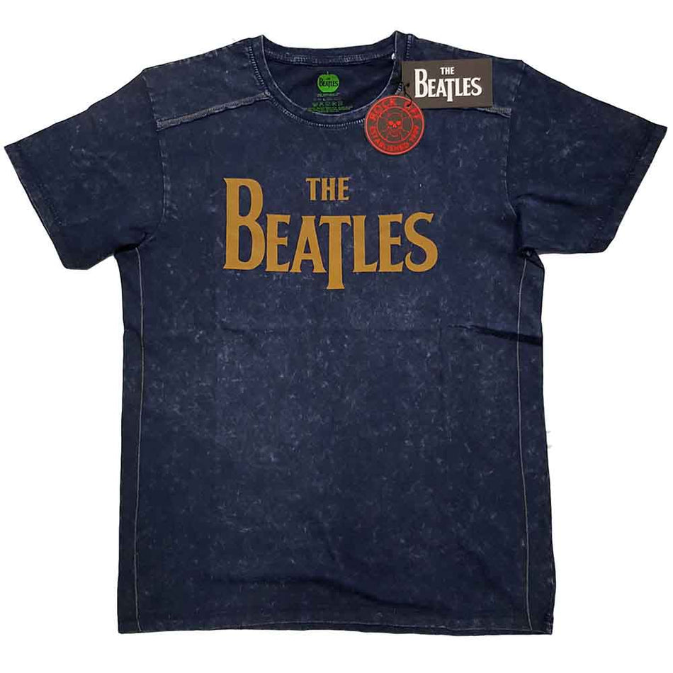 The Beatles Drop T Logo Blue
