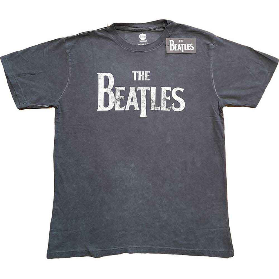 The Beatles Drop T Logo Grey
