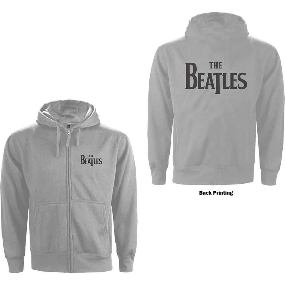 The Beatles Drop T Logo Grey