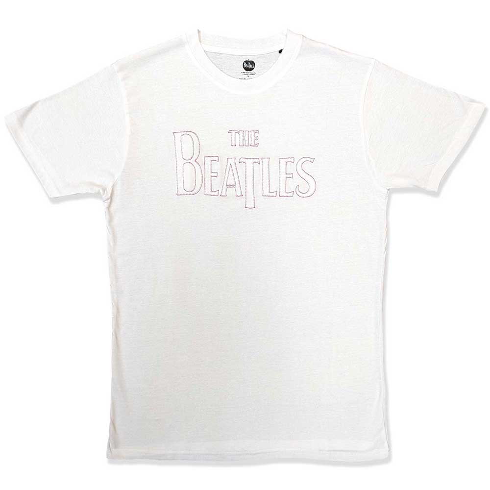 The Beatles Drop T Logo White