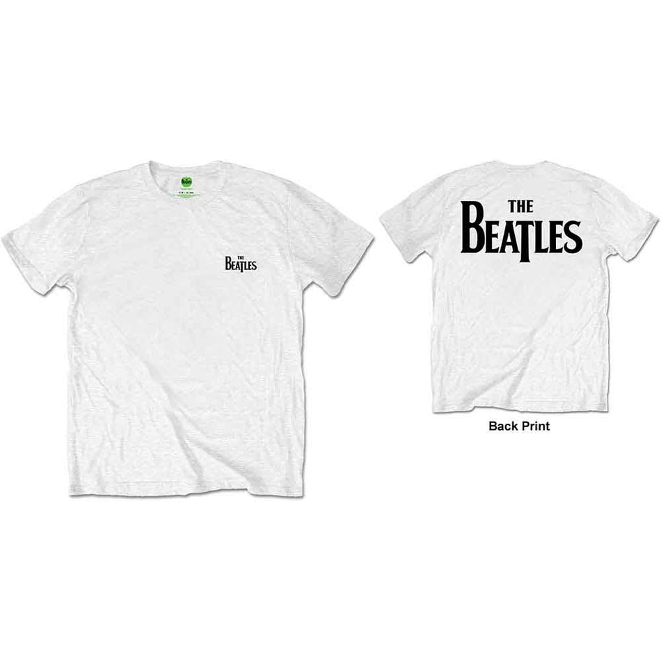 The Beatles Drop T Logo White