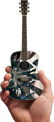 The Beatles Fab Four Abbey Road Tribute 10 Inch Miniature Acoustic Guitar Radio Days - Collectible Display