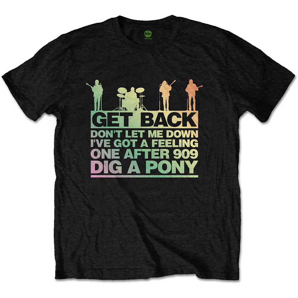 The Beatles Get Back Gradient Black