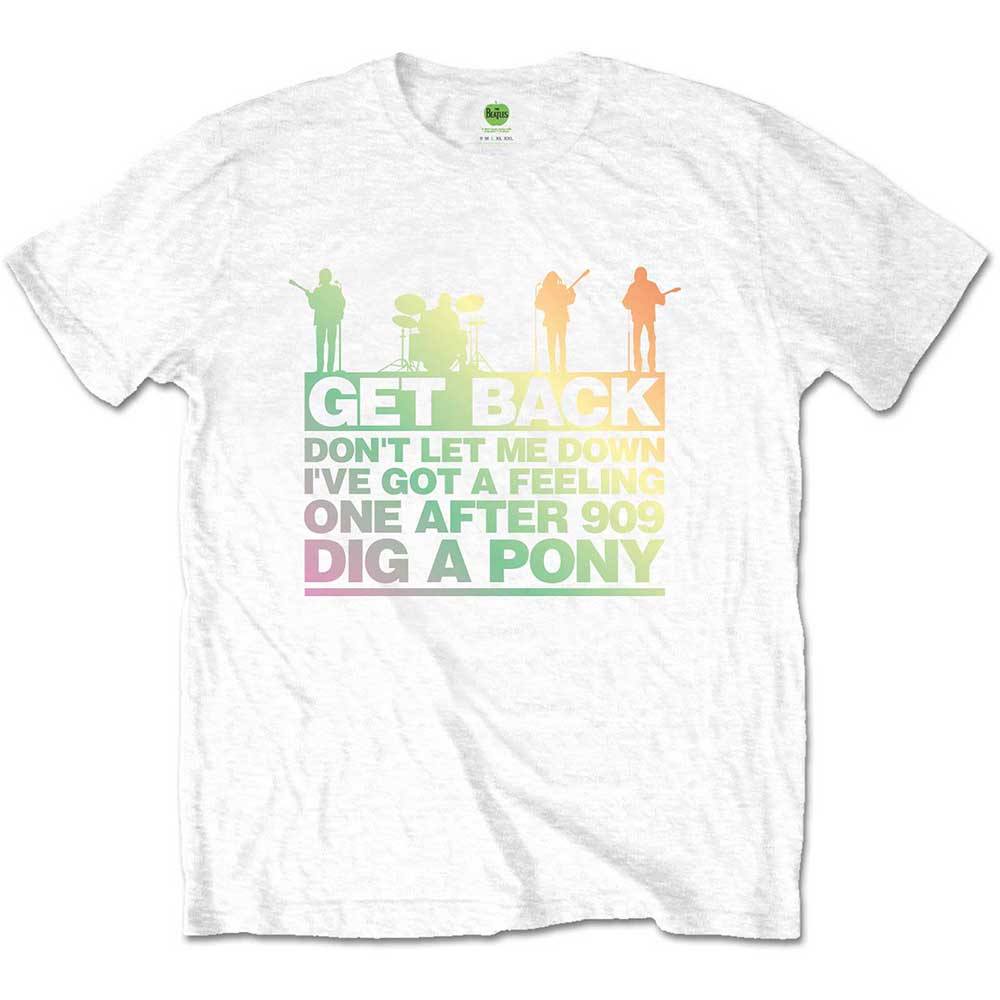 The Beatles Get Back Gradient White