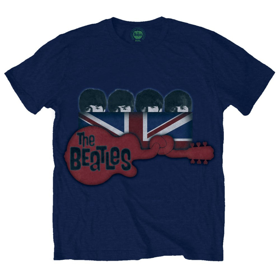The Beatles Guitar & Flag Blue