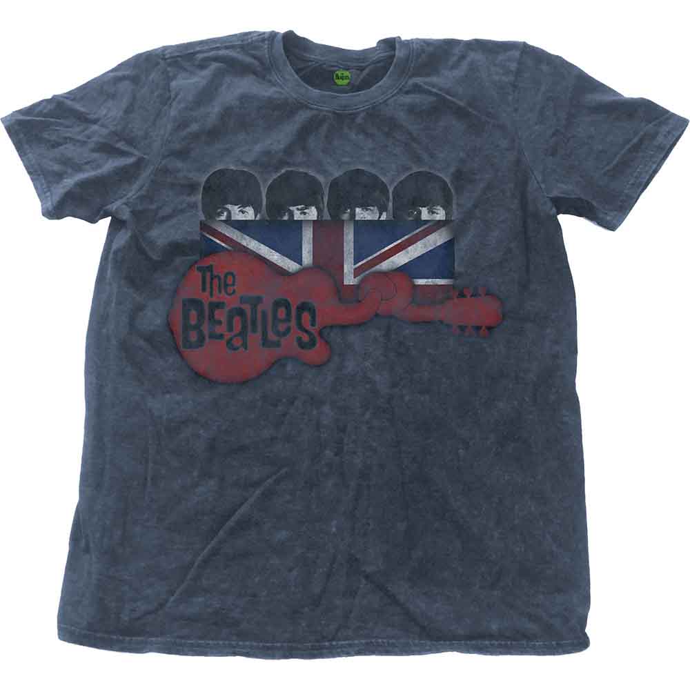 The Beatles Guitar & Flag Blue