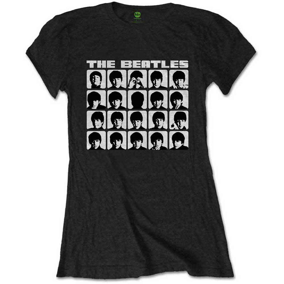 The Beatles Hard Days Night Faces Mono Black