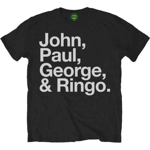 The Beatles John, Paul, George & Ringo Black