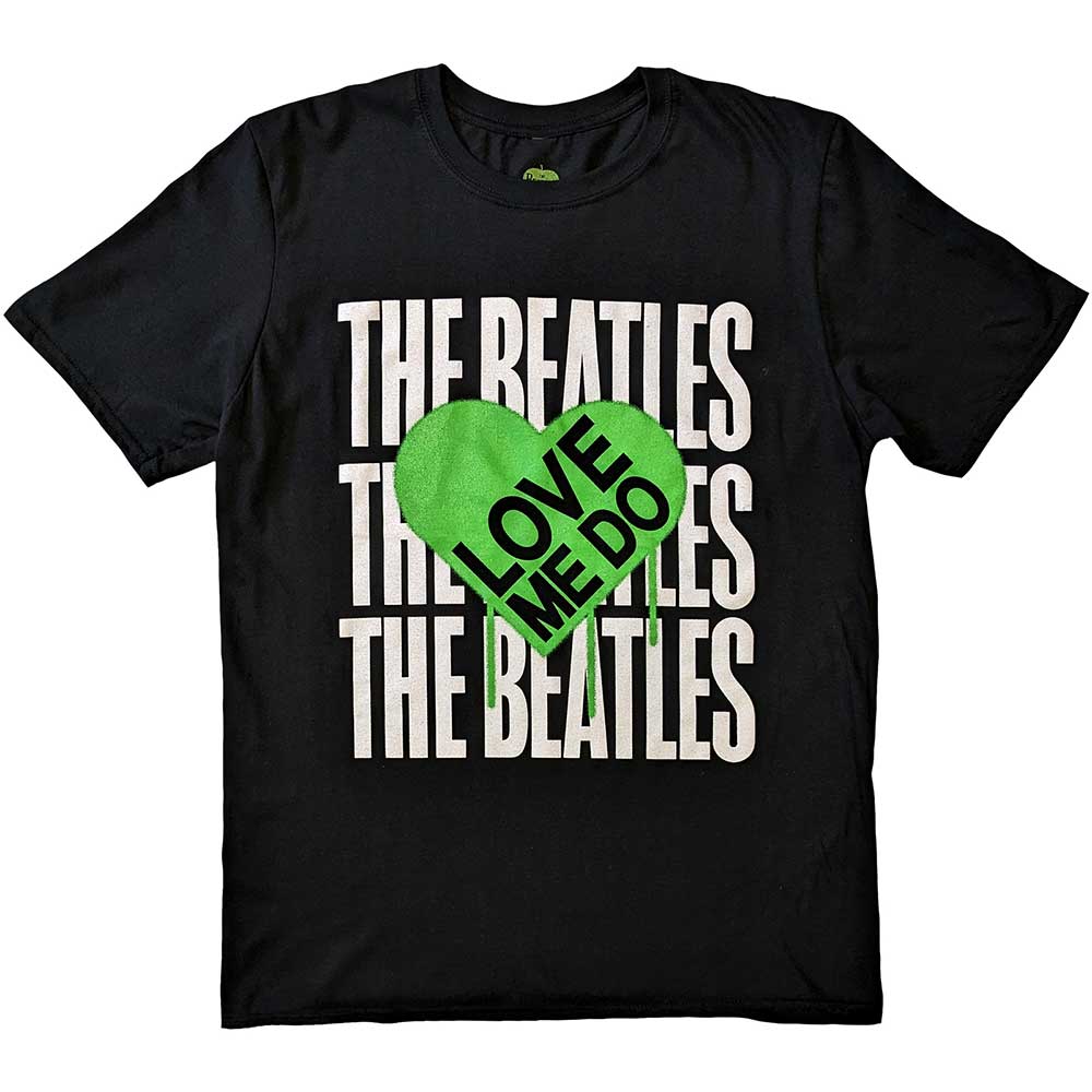 The Beatles Love Me Do Graffiti Heart Black