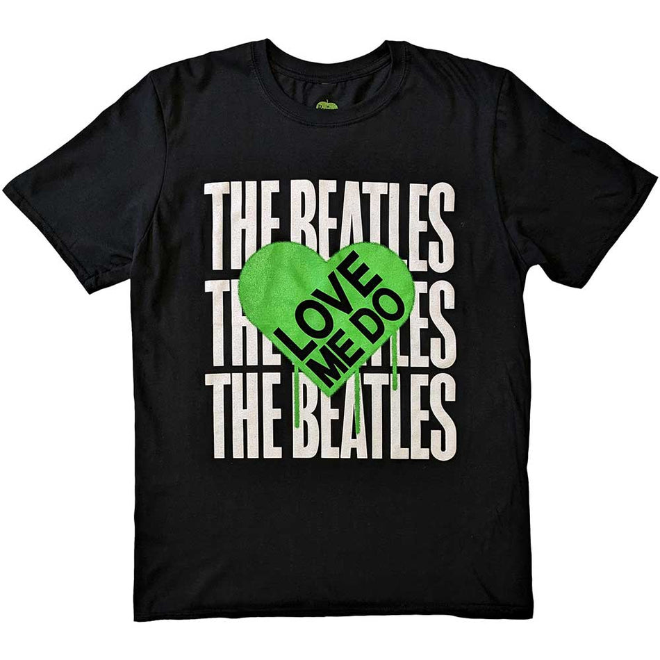 The Beatles Love Me Do Graffiti Heart Black
