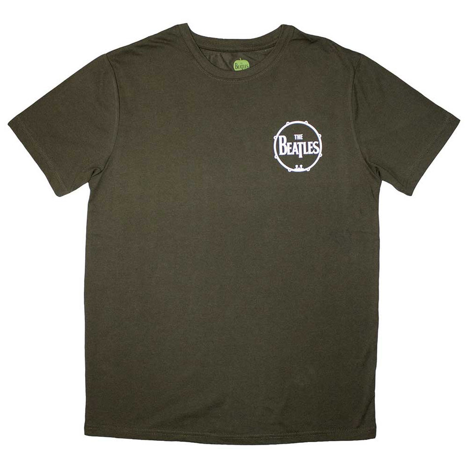 The Beatles Mini Drum Logo Green
