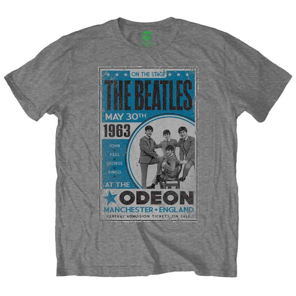 The Beatles Odeon Poster Grey