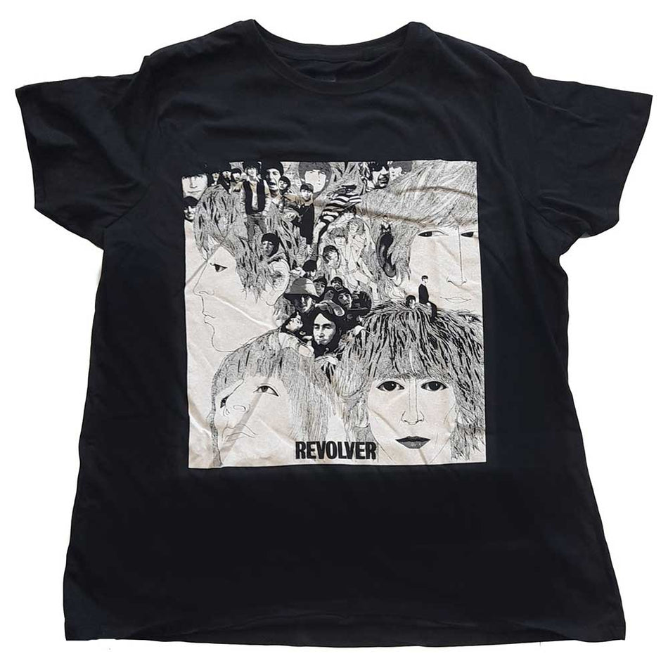 The Beatles Revolver Album Cover Black