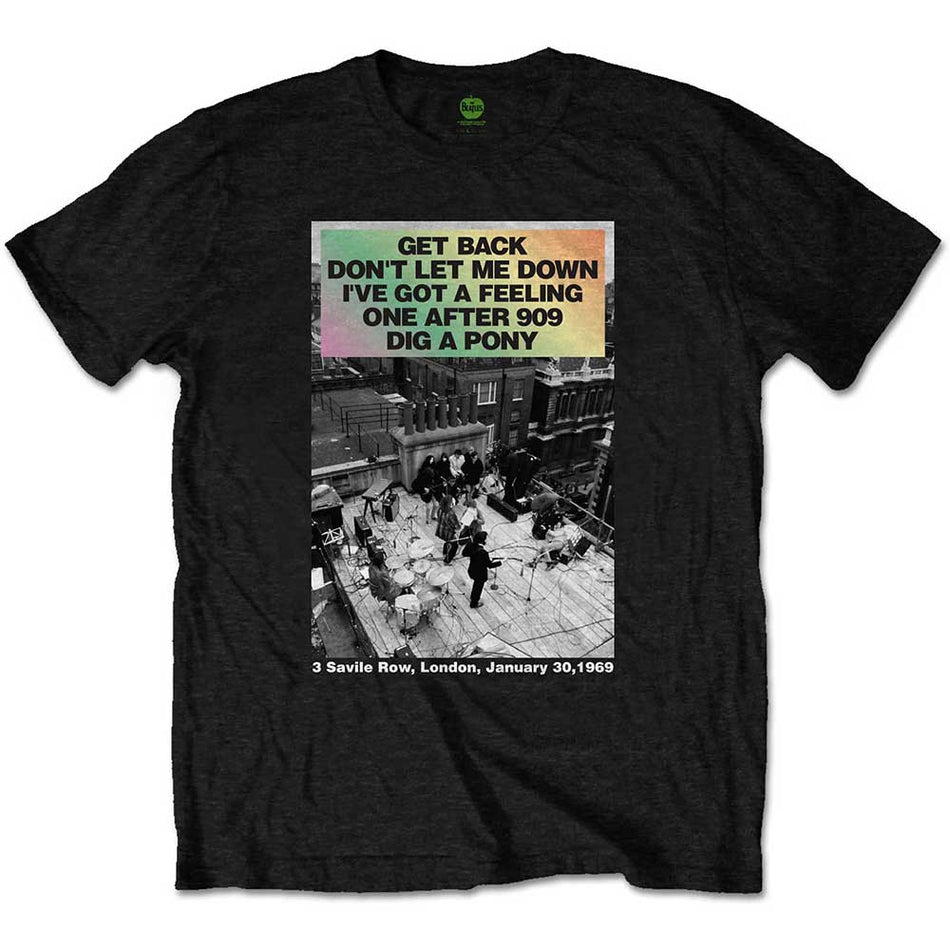 The Beatles Rooftop Songs Gradient Black