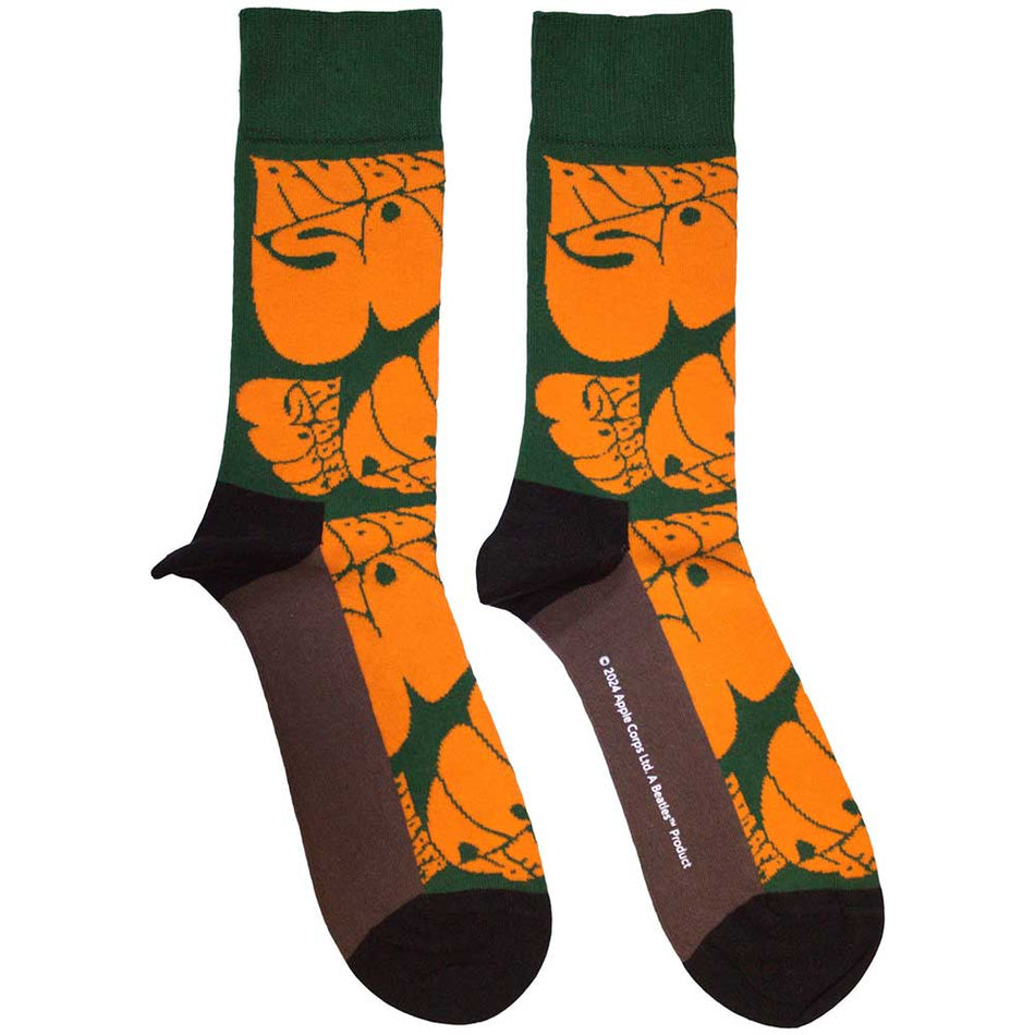 The Beatles Rubber Soul Text Repeat Green