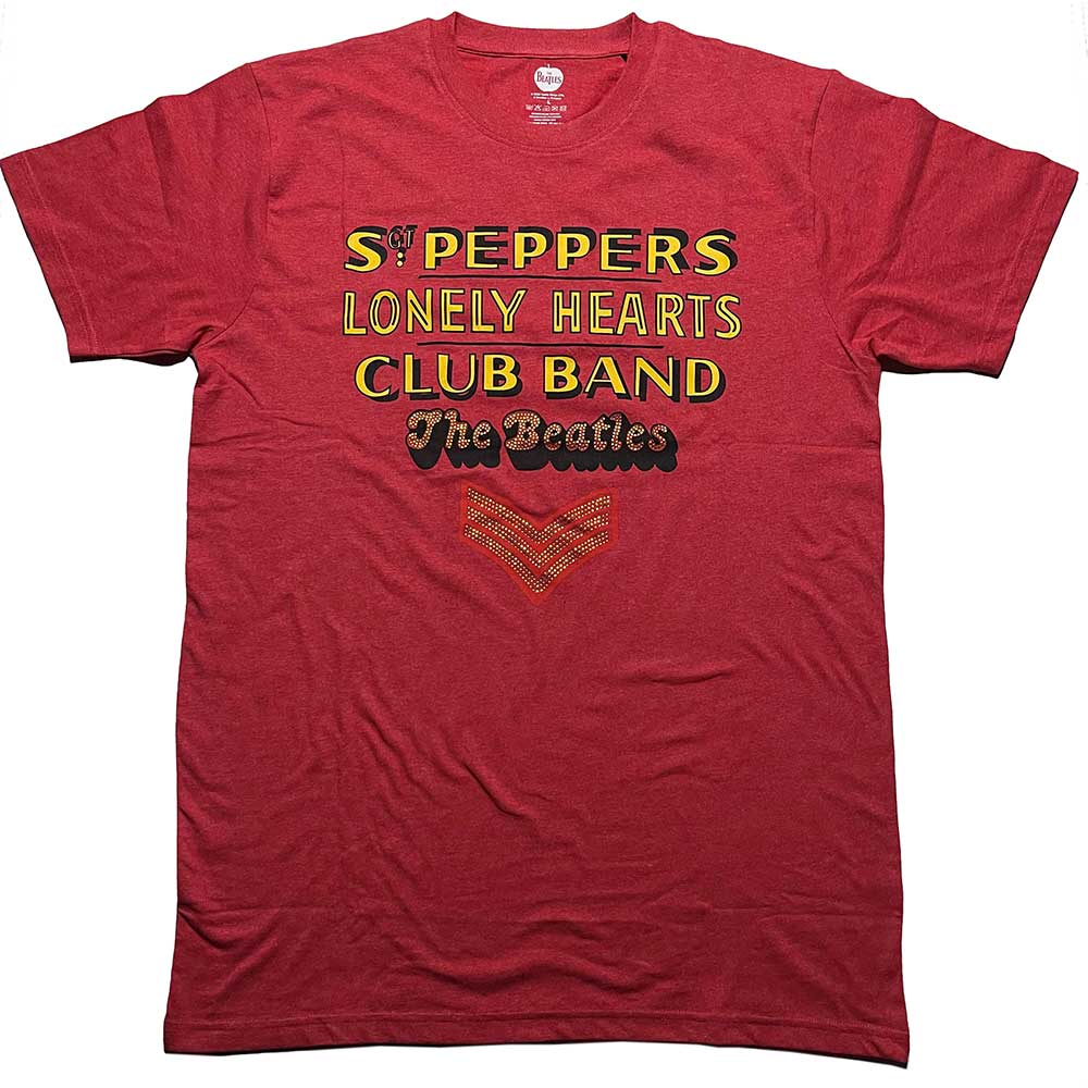 The Beatles Sgt Pepper Stacked Red