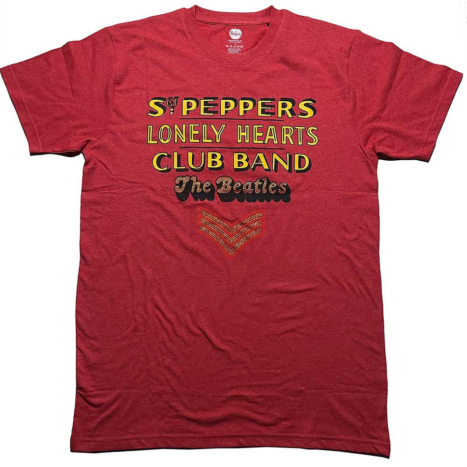 The Beatles Sgt Pepper Stacked Red