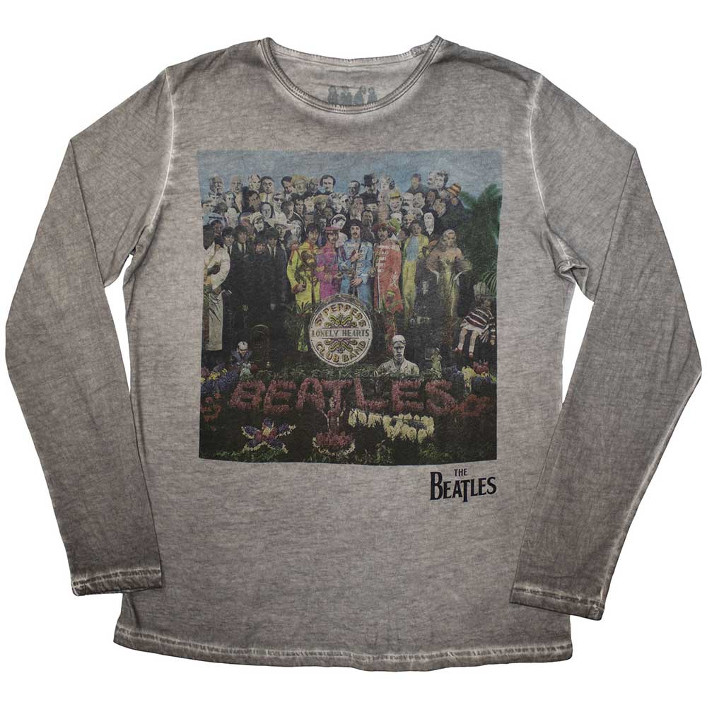 The Beatles Sgt Pepper Stone Wash Grey