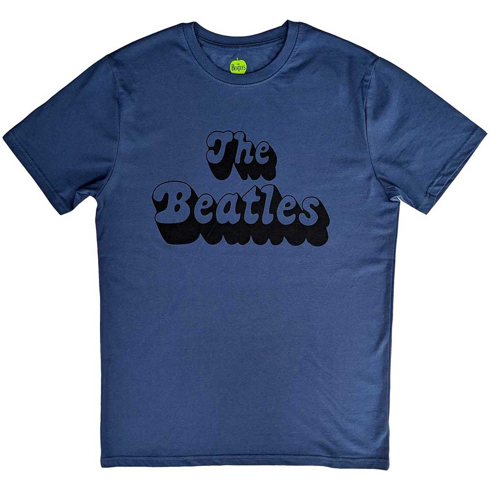 The Beatles Text Logo Shadow Blue