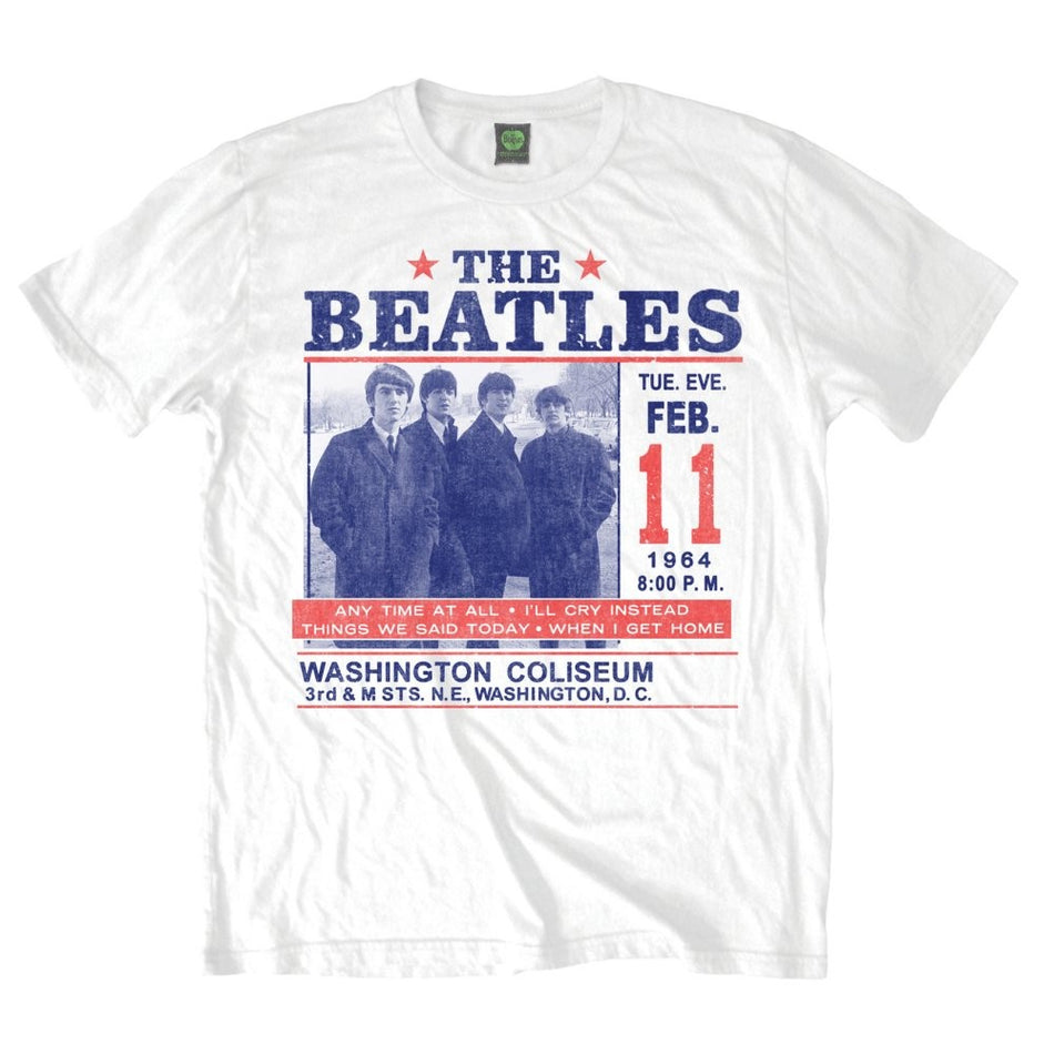 The Beatles Washington Coliseum White