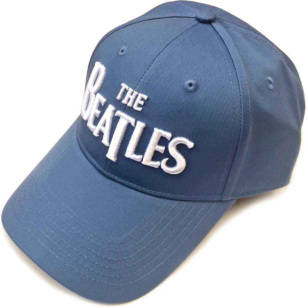The Beatles White Drop T Logo Blue