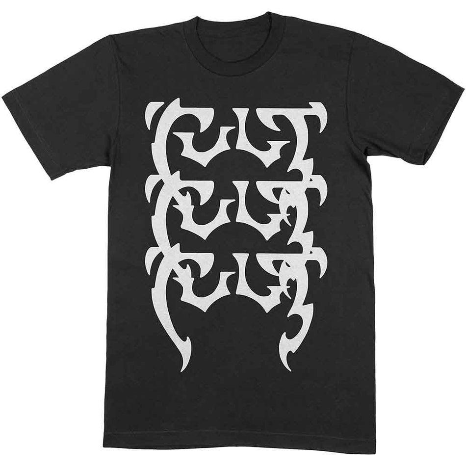 The Cult Repeating Logo Black