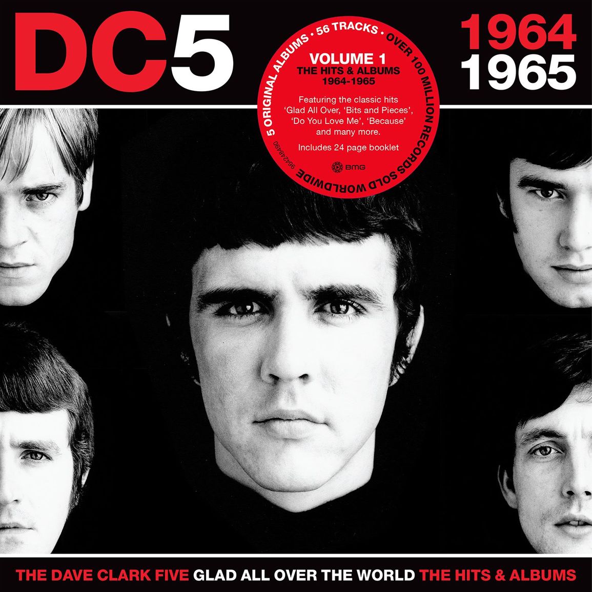 The Dave Clark Five Glad All Over The World: The Hits & Albums (1964-1965) [Deluxe 5 Cd]