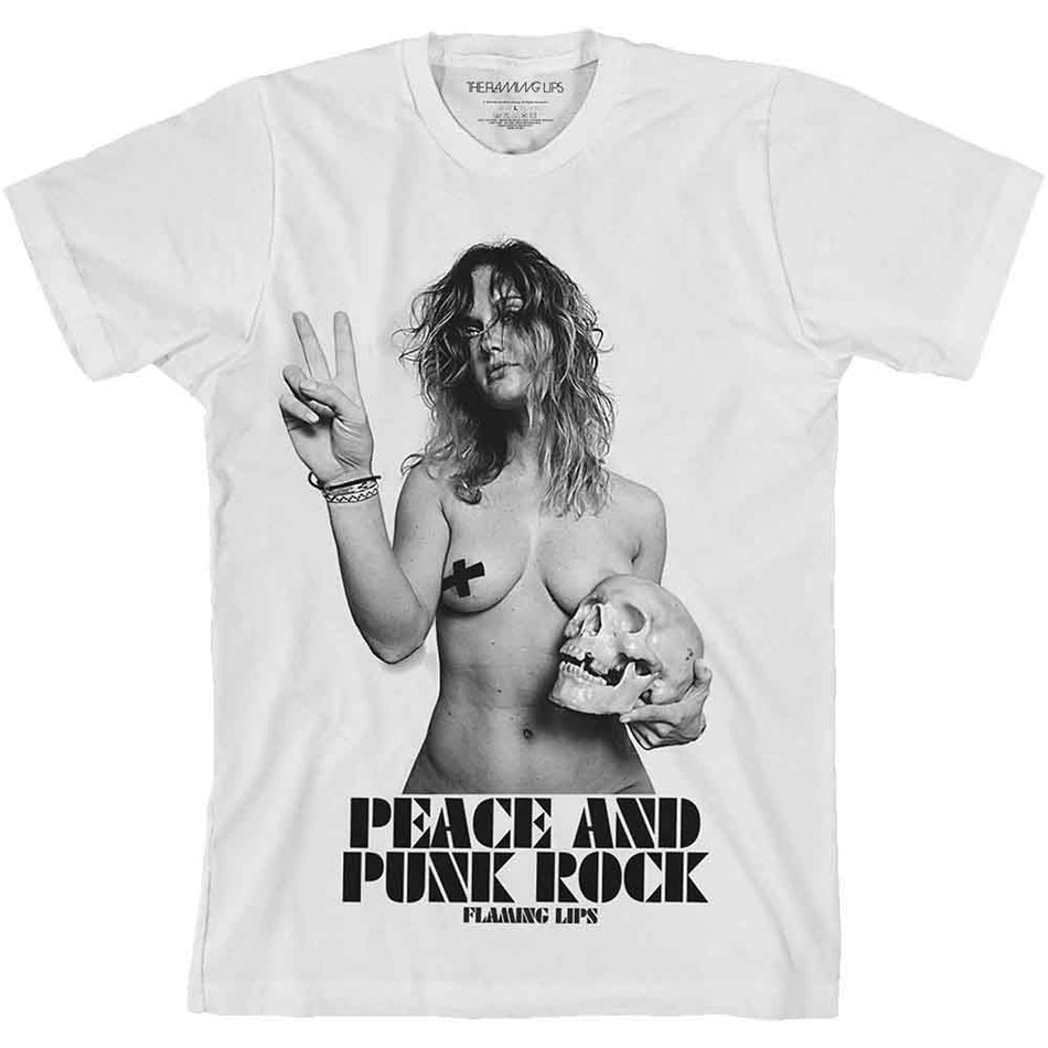 The Flaming Lips Peace & Punk Rock Girl White