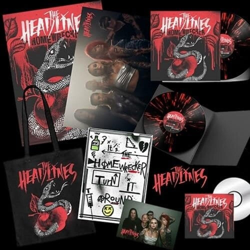 The Headlines Homewrecker - Black/Red Splatter - Record Album - Vinyl LP
