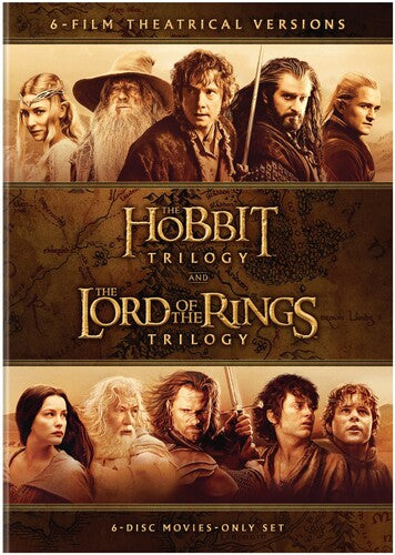 The Hobbit Trilogy / The Lord of the Rings Trilogy: 6-Film Theatrical Versions - 6-Disc DVD Set