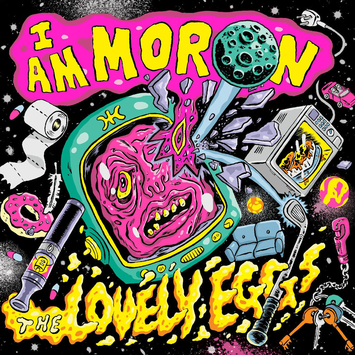The Lovely Eggs I Am Moron (NEON YELLOW VINYL)