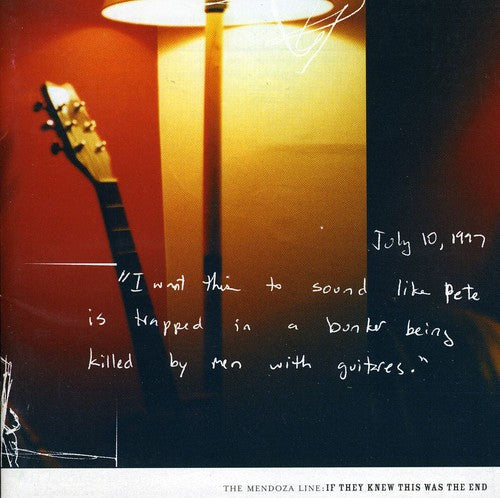 The Mendoza Line If They Knew This Was the End - CD Album