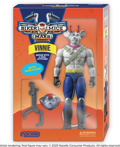 The Nacelle Company The Nacelle Company - Biker Mice From Mars - Vinnie Action Figure - Collectibles