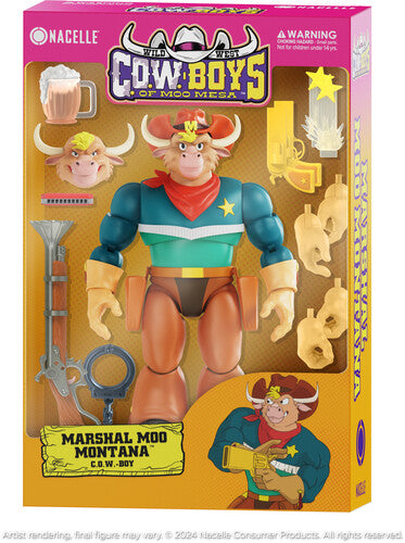 The Nacelle Company The Nacelle Company - Wild West C.O.W.-Boys of Moo Mesa - Marshal Moo Montana Action Figure - Collectibles