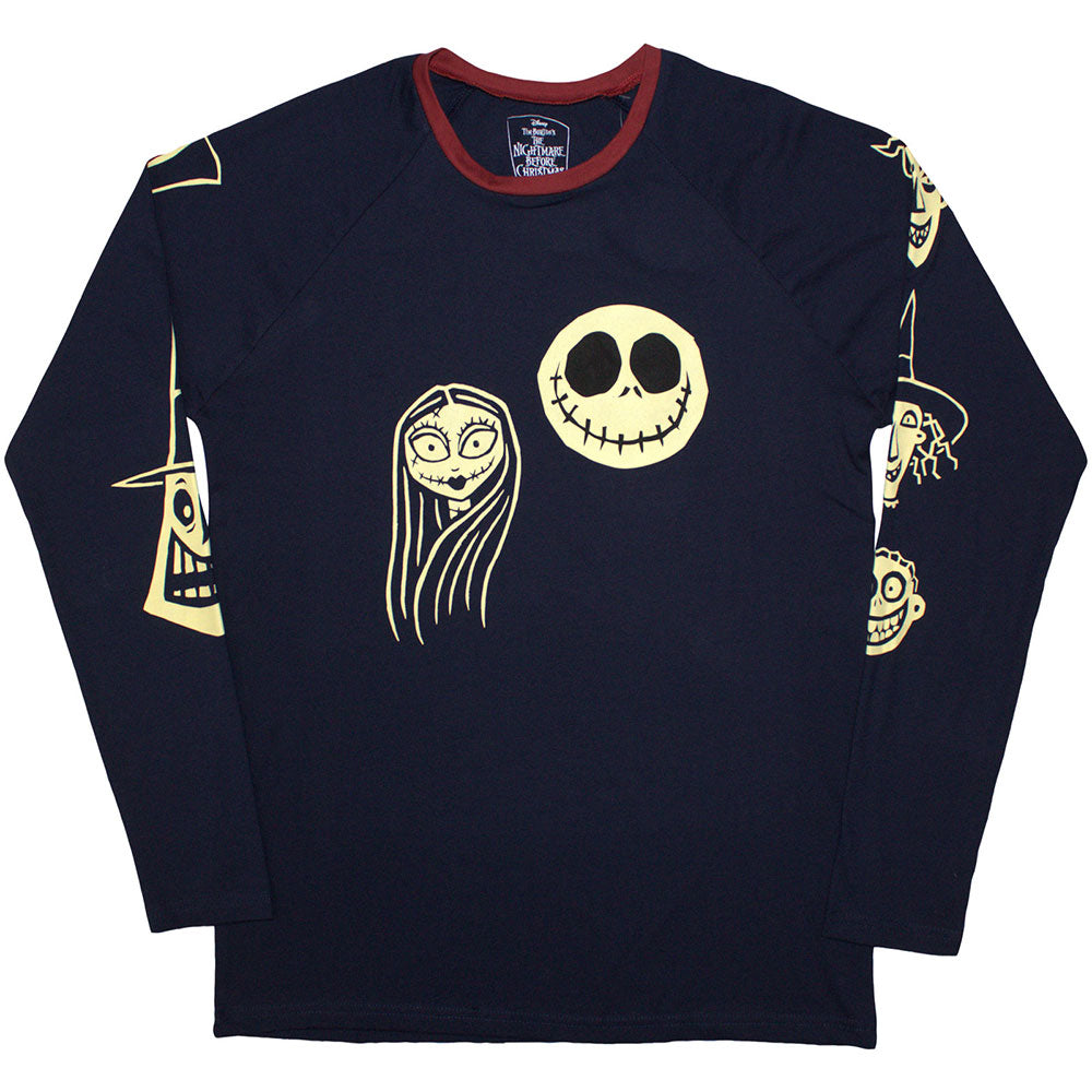 The Nightmare Before Christmas Faces AOP Blue