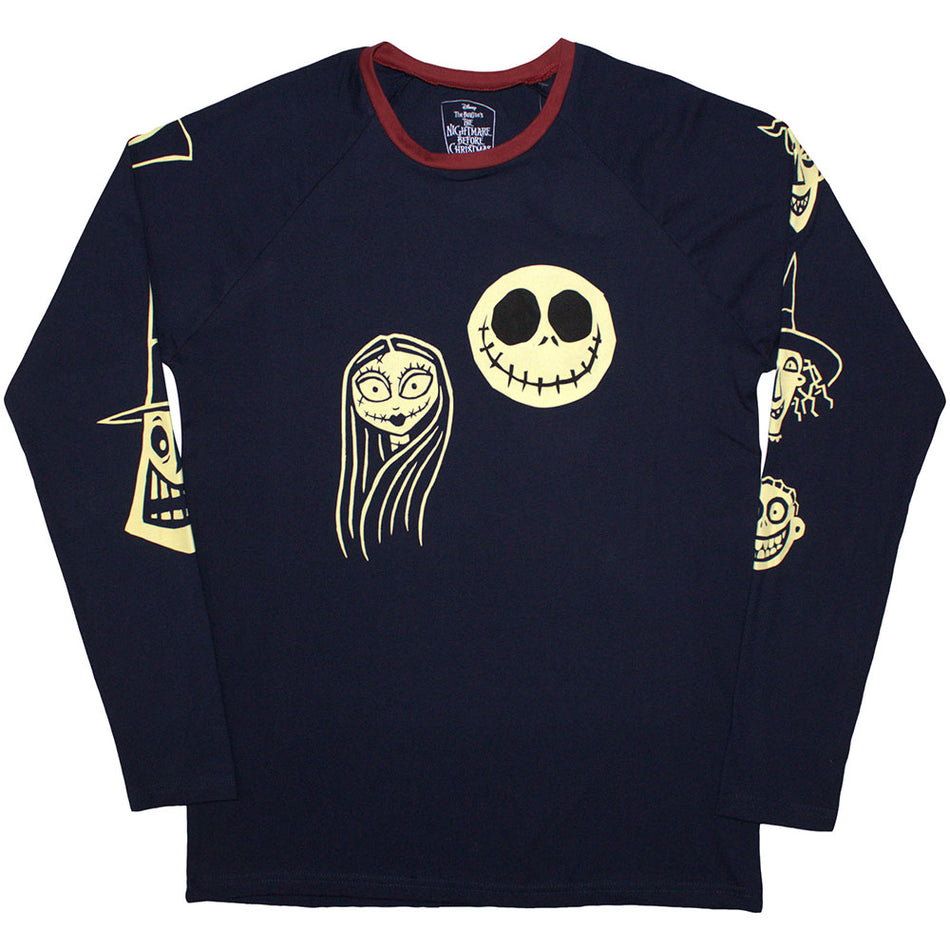 The Nightmare Before Christmas Faces AOP Blue