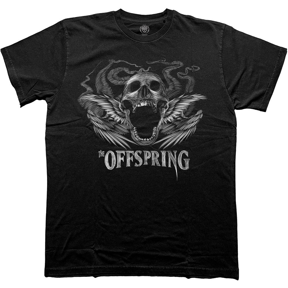 The Offspring Feathered Winged Skull Black