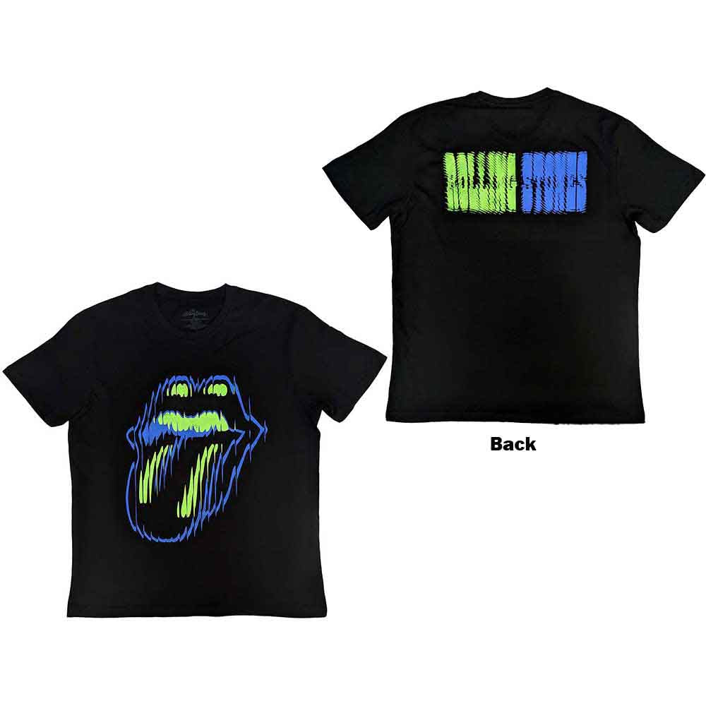 The Rolling Stones Distorted Tongue Black