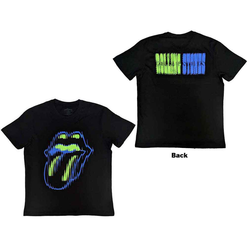 The Rolling Stones Distorted Tongue Black