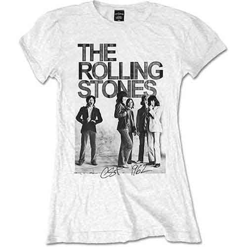 The Rolling Stones Est. 1962 Group Photo White