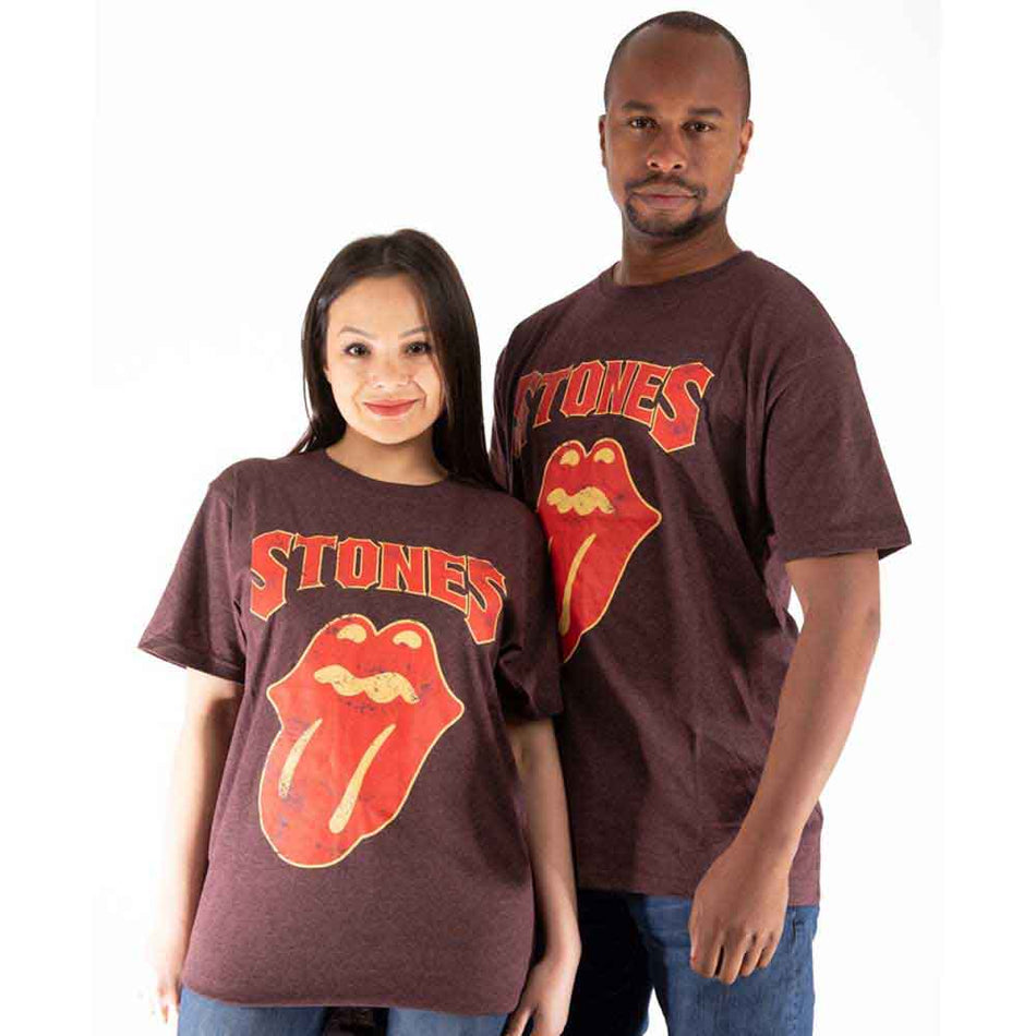 The Rolling Stones Gothic Text Brown