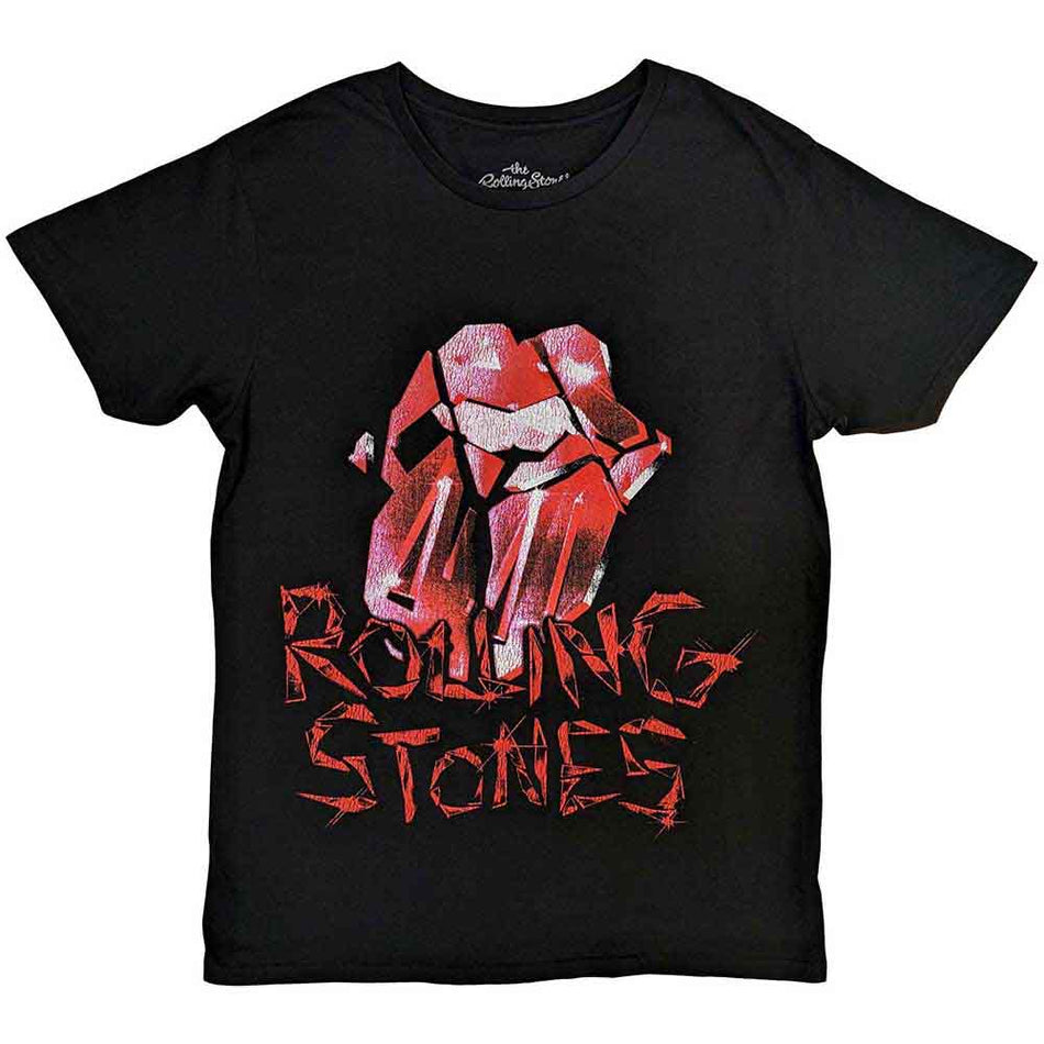 The Rolling Stones Hackney Diamonds Cracked Glass Tongue Black