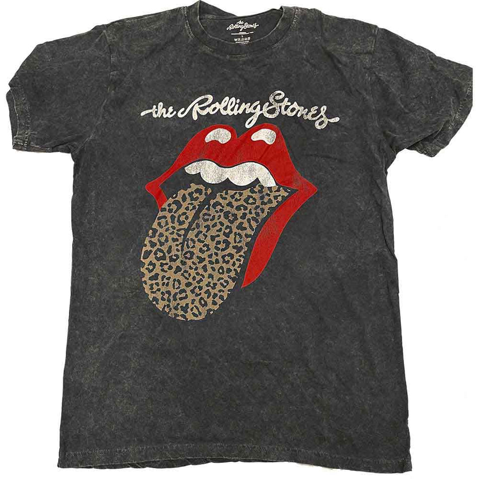 The Rolling Stones Leopard Tongue Black